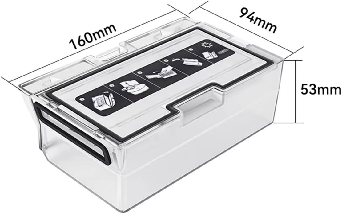 Roborock Ersatz-Staubbox für S7, S70, S75 und S7Maxv Roboter-Staubsauger, transparentes Mülleimer-Zubehör - Bild 2