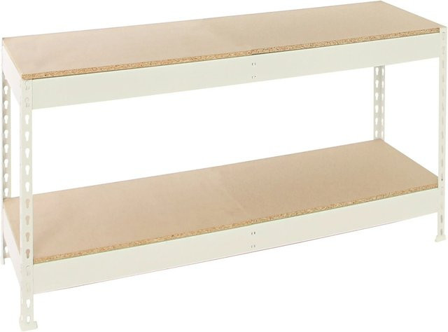 PROREGAL Schwerlastregal Mini Wood Yeti Two in Weiß, H x B x T: 90 x 150 x 60 cm - Bild 1