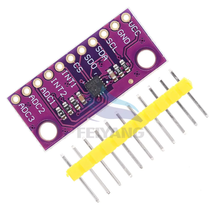 SAMIROB LIS3DH hochauflösendes dreiachsiges Beschleunigungsmessermodul in Blau für Arduino - Bild 3