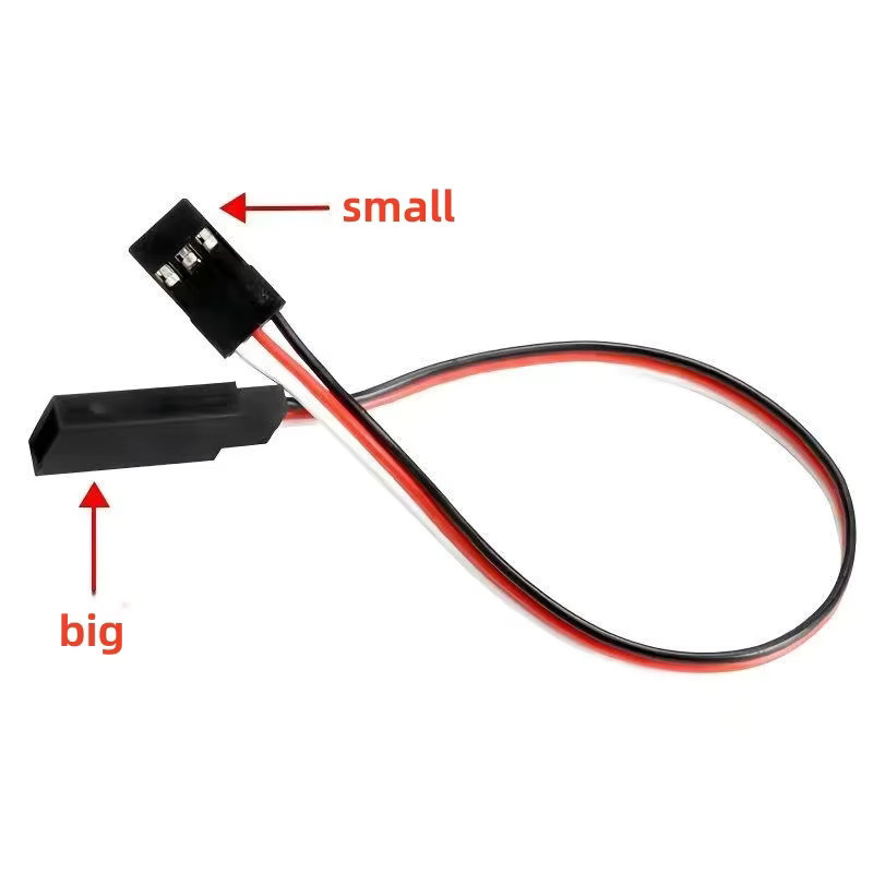 ZHOUCHEN RC-Servo-Verlängerungskabel Set für Futaba Fernbedienung, 10 Stück in verschiedenen Längen: 100 mm, 150 mm, 200 mm, 300 mm, 500 mm, 600 mm, 1000 mm - Bild 2