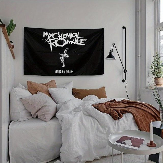 My Chemical Romance Wandbehang The Black Parade Albumcover von JMG Household Supplies, Schwarz, Breite: 75 cm, Höhe: 75 cm - Bild 1
