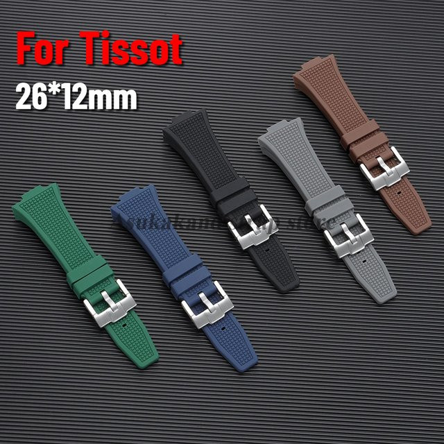 Tissot Uhrenarmband Silikon, 26*12mm, Schwarz, Herren - Bild 1