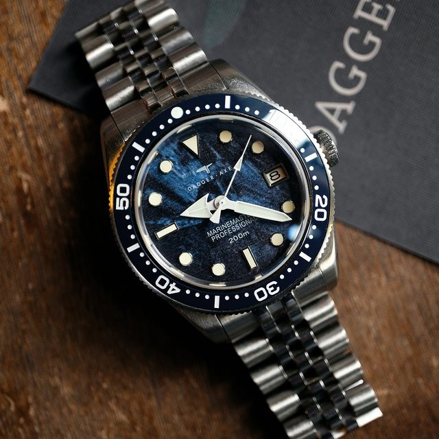 DAGGERAXE Armbanduhr Automatik, Edelstahl, 39 mm, Herren, Saphirglas - Bild 1