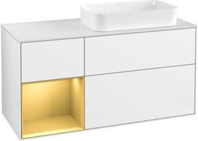 V&B Waschtischunterschrank Finion in Weiß lackiert, B/T: 120 x 60 cm - Bild 1