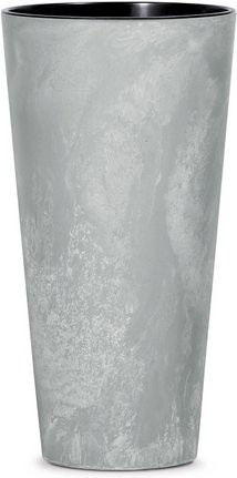 Witterungsbeständiger Blumentopf Tubus Slim von Prosperplast in Grau, Durchmesser: 40 cm, Höhe: 76,2 cm - Bild 1