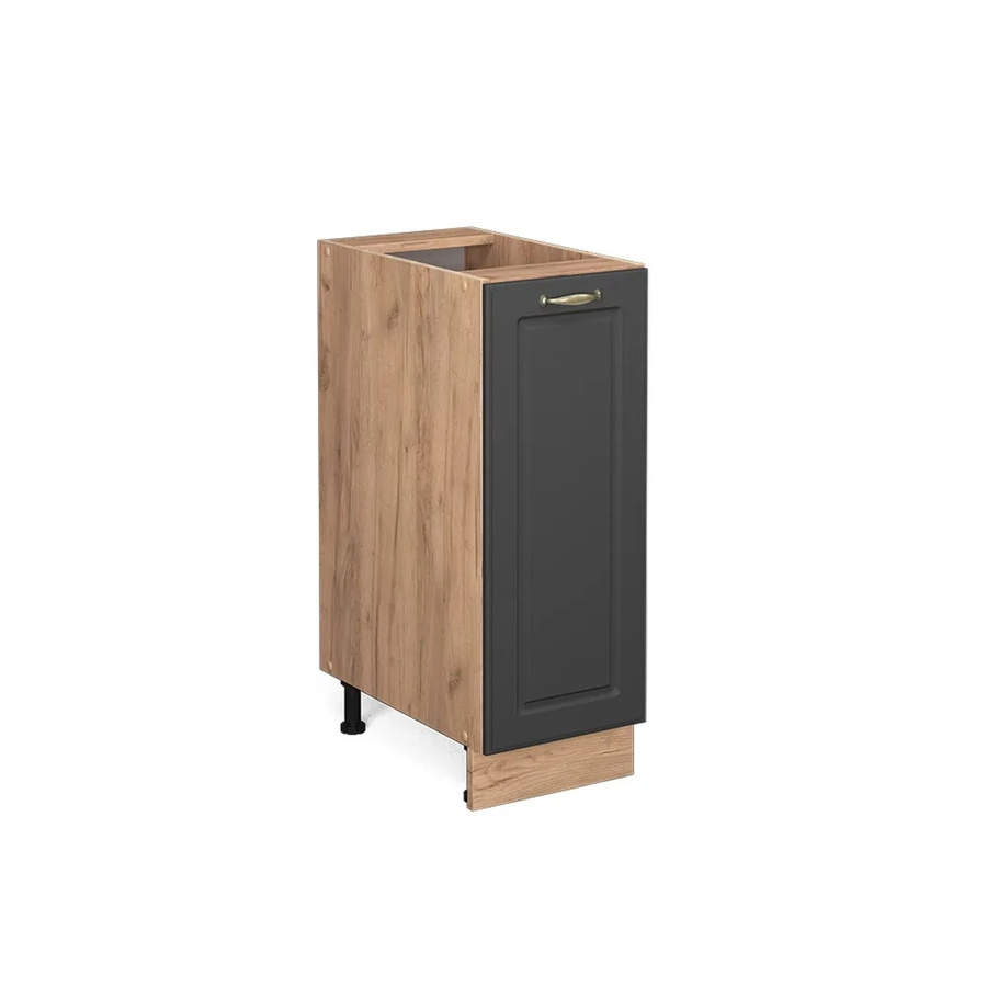 Vicco Apothekerunterschrank Fame-Line Landhaus Eiche Anthrazit-Gold Breite: 30 cm - Bild 3
