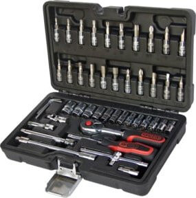 KS Tools Steckschlüsselsatz 1/4 Zoll CHROME+, 48-tlg., Silber - Bild 2