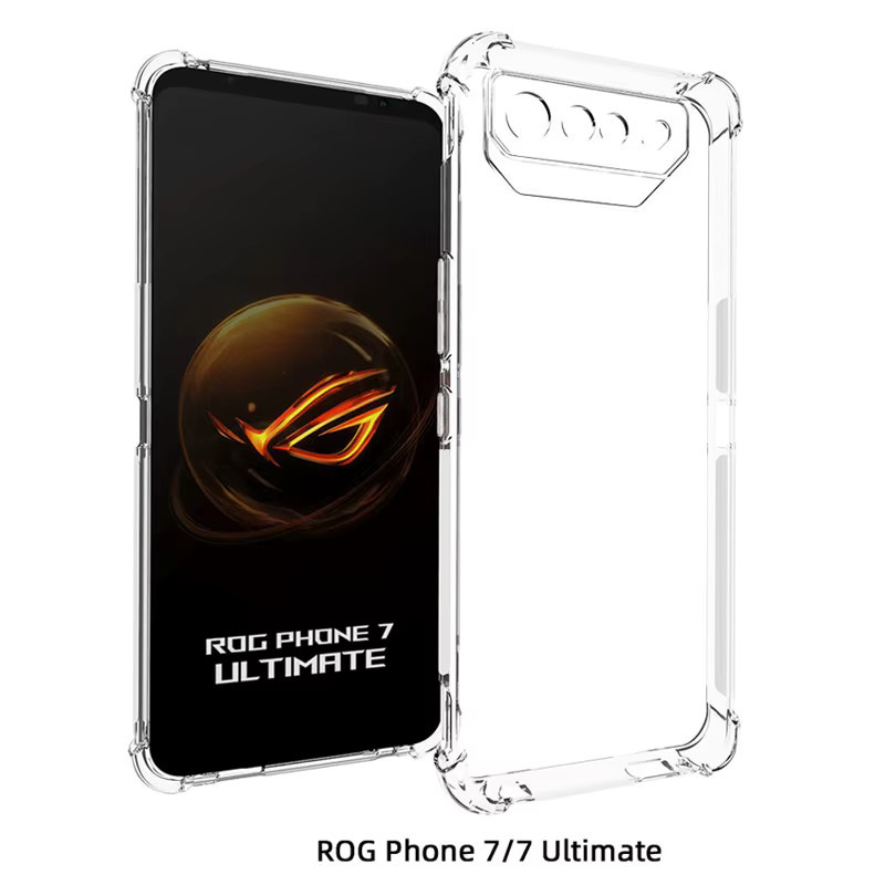 Stoßfeste Silikon TPU Schutzhülle für Asus ROG Phone 7 5G in Transparent - Bild 3