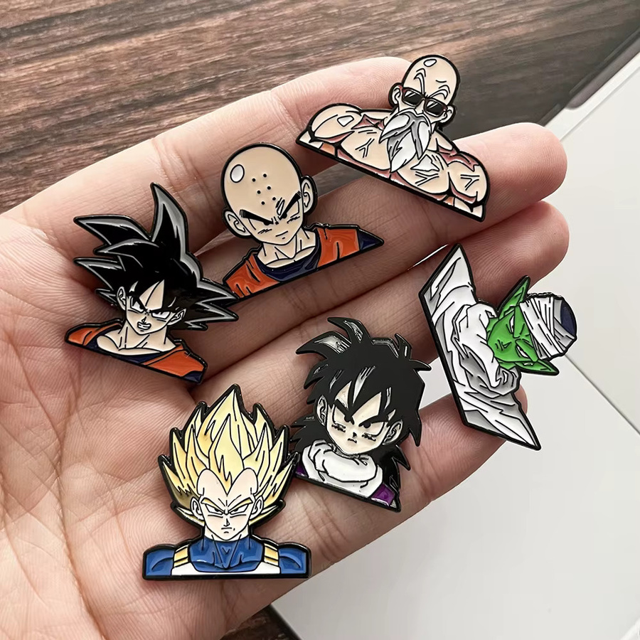 Bandai Broschen-Set, Dragon Ball Goku, Metall, Bunt, 6-teilig - Bild 5