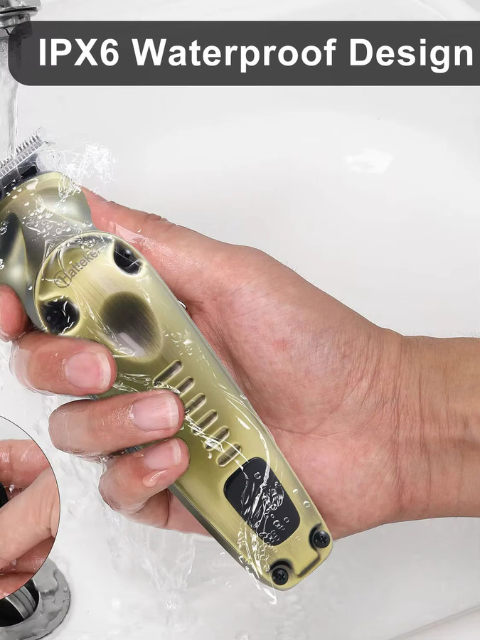 Hatteker 8-in-1 Haarschneidemaschinen-Set, Gold, Unisex - Bild 7