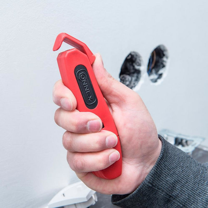 CONNEX Abmantelmesser in Rot aus Kunststoff - Bild 3