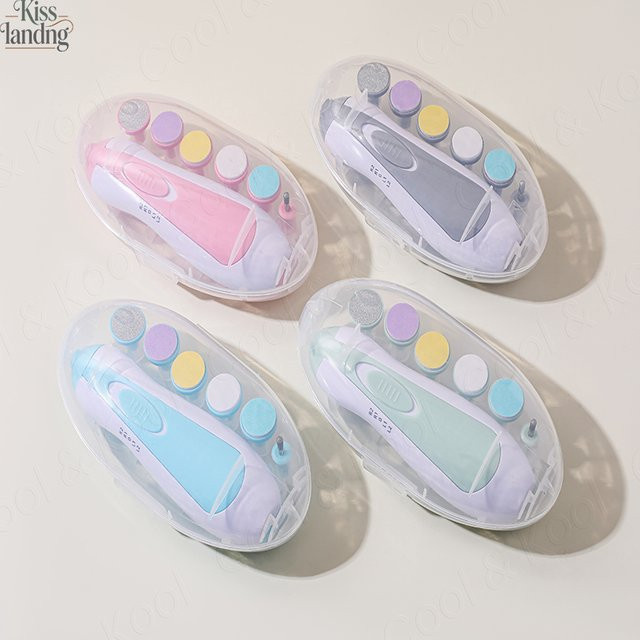 momo&dudu Elektrisches Baby-Nagelpflegeset, Pink, für Kinder - Bild 1