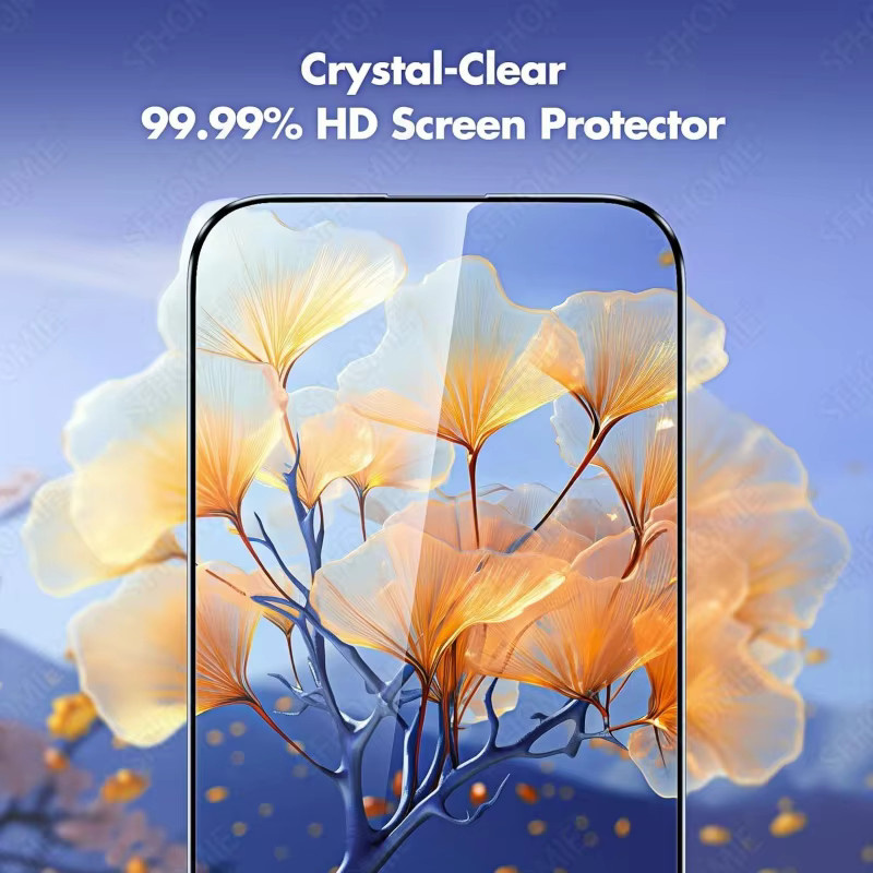 SFHOMIE 3er-Pack HD Panzerglas Displayschutzfolie für iPhone 11 bis 17 Pro Max, Air und Plus, transparent - Bild 6