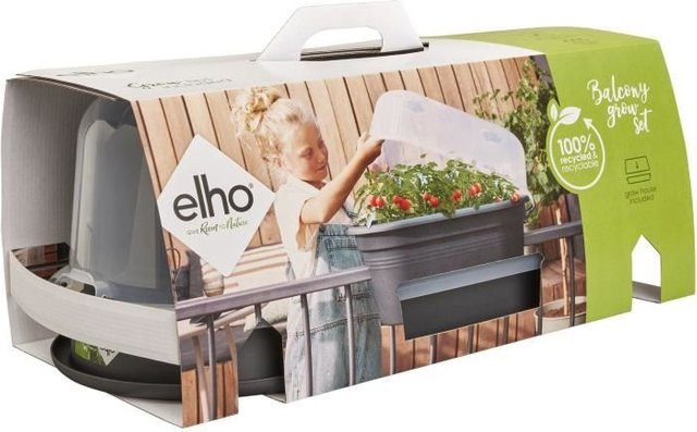 ELHO Balkonkasten Set De Cult in Living Noir, 2er Set, B/T/H: 55 x 28,5 x 25 cm - Bild 1