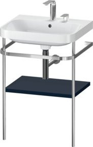 Duravit Möbelwaschtisch-Kombi Happy D.2 Plus in Blau s-matt mit Konsole, Breite: 57,5 cm, Tiefe: 49 cm - Bild 1