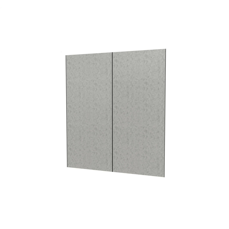 Duschparadies Duschrückwand Wandverkleidung als Fliesenersatz aus Aluverbundplatte in Zementgrau, 2 Stück, B: 170 cm, H: 210 cm, Dicke: 3 mm - Bild 2