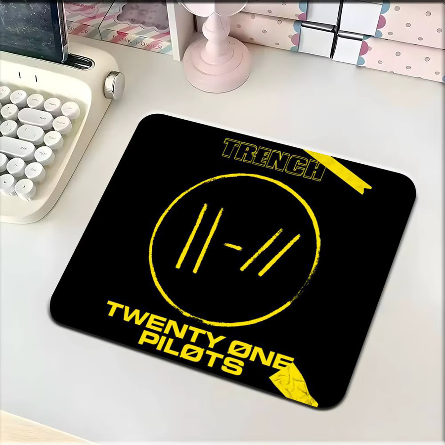 Mesuca T-Twenty One P-Pilots Mauspad und Tastaturpad für Laptop und Schreibtisch, rutschfest - Bild 5