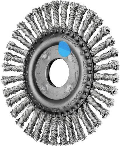 PFERD TOOLS Pipeline Rundbürste RBG für Winkelschleifer, Edelstahl-Draht Ø 0,50 mm, Durchmesser: 115 mm, B/T/H: 115 x 6 x 22,2 mm - Bild 1