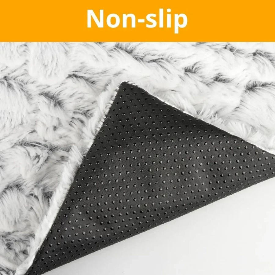 Selbsterwärmendes Hundebett von Yiran Furniture aus Webpelz, beheizte Haustier-Unterlage für Hunde und Katzen, maschinenwaschbar, B/T: 75 x 50 cm - Bild 3