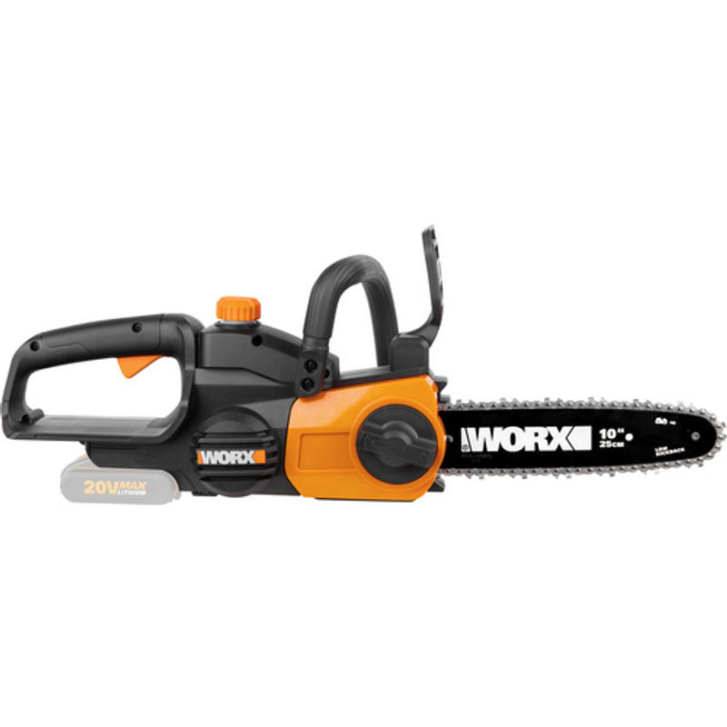 Worx Akku-Kettensäge WG322E.9 PowerShare 20 V Solo in Schwarz-Orange mit 25 cm Sägestange und Kette - Bild 3