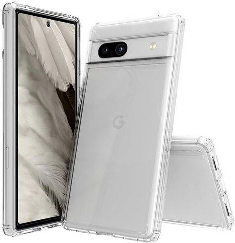 JT Berlin Backcover für Google Pixel 7a Transparent Stoßfest mit Induktivem Laden - Bild 1