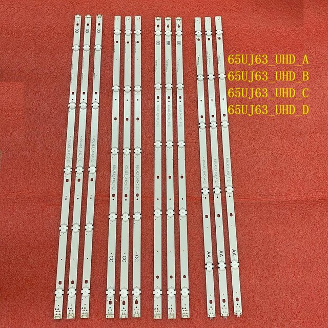 LG LED Hintergrundbeleuchtungsstreifen in Weiß für TV Modelle 65UJ6320 65UJ634T 65UJ6309 65UJ632T 65UJ633T 65UJ6300 65UJ630V 65UJ634V 65UJ5500 65UJ6307 65UK6100YVA - Bild 1