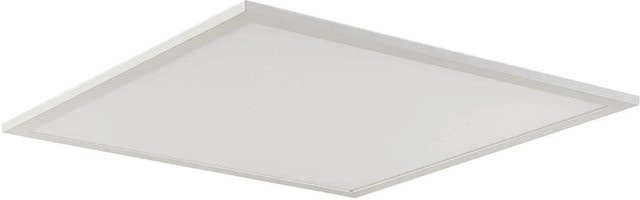 Arcchio LED Panel Lysander Arbeitszimmerleuchte aus Aluminium in Weiß, dimmbar mit Leselampe und Fernbedienung, B/T/H: 61,5 x 61,5 x 5,0 cm - Bild 1