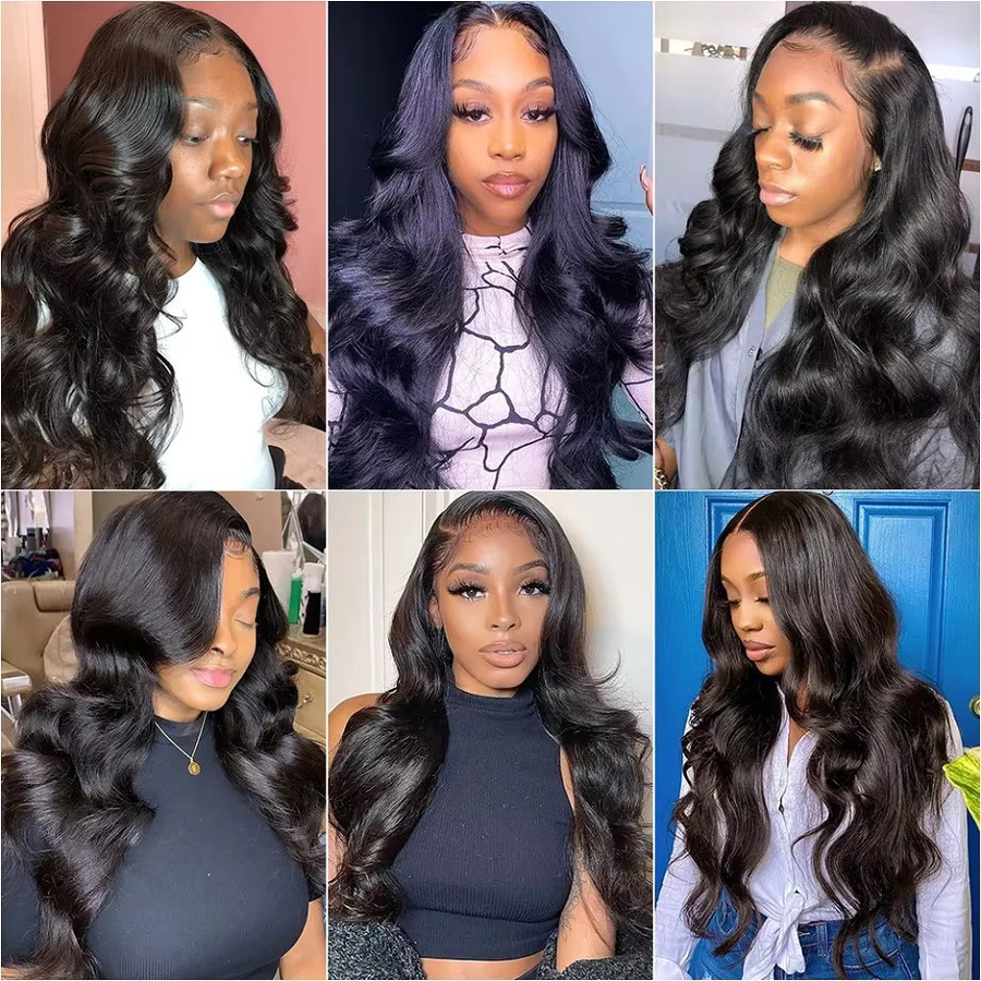 Fashowbeauty Lace Closure mit Body Wave Echthaar-Bündeln, 100% Remy Echthaar-Extensions, Unisex - Bild 6