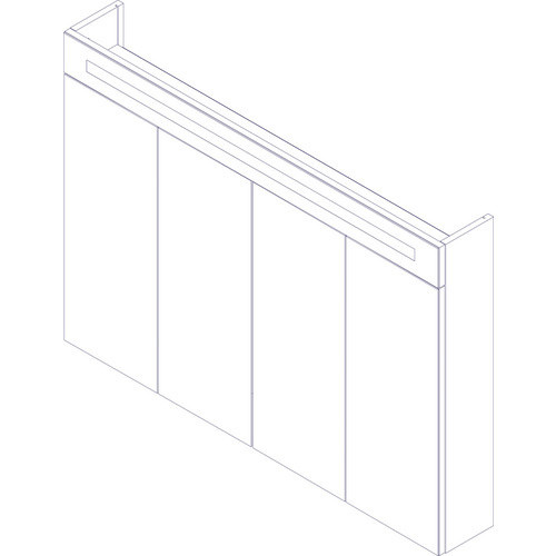 Fackelmann Spiegelschrank LINO mit integrierter LED-Beleuchtung und Softclose-Türen, Grau, B/H/T: 111 x 78,4 x 16,2 cm - Bild 2