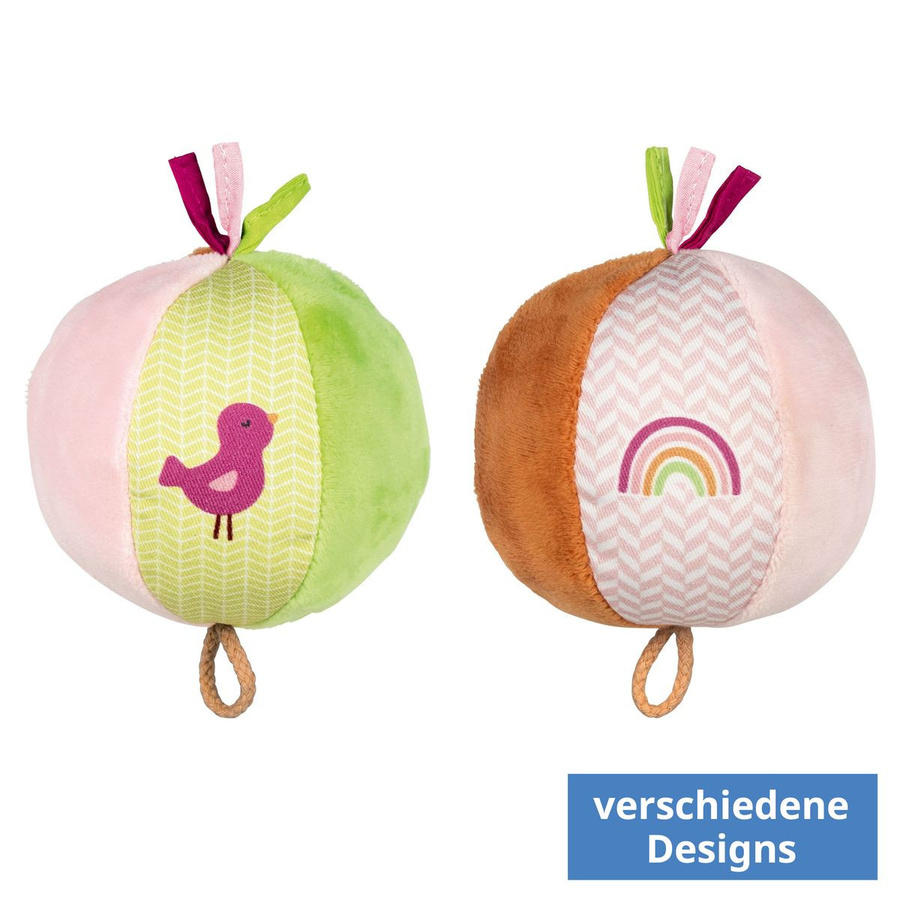 Goki Regenbogen Vogel, Softball mit Glöckchen, bunt, Plüsch / Textil - Bild 1