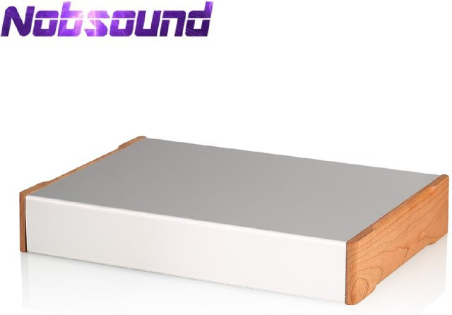 Nob sound Aluminium Holzplatte Chassis in Silber für dein DIY Röhrenverstärker Gehäuse - Bild 1
