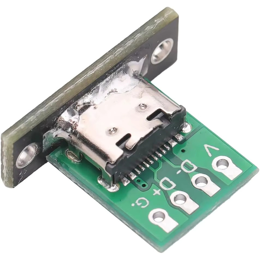 AOKIN 10er Set USB 3.1 Typ C Buchse Konverter Board mit schwarzer Befestigungsplatte - Bild 3
