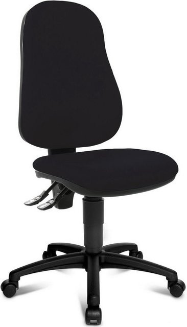 Topstar Home Office Bürostuhl POINT 60 in Schwarz mit Stoffbezug und ohne Armlehnen - Bild 2