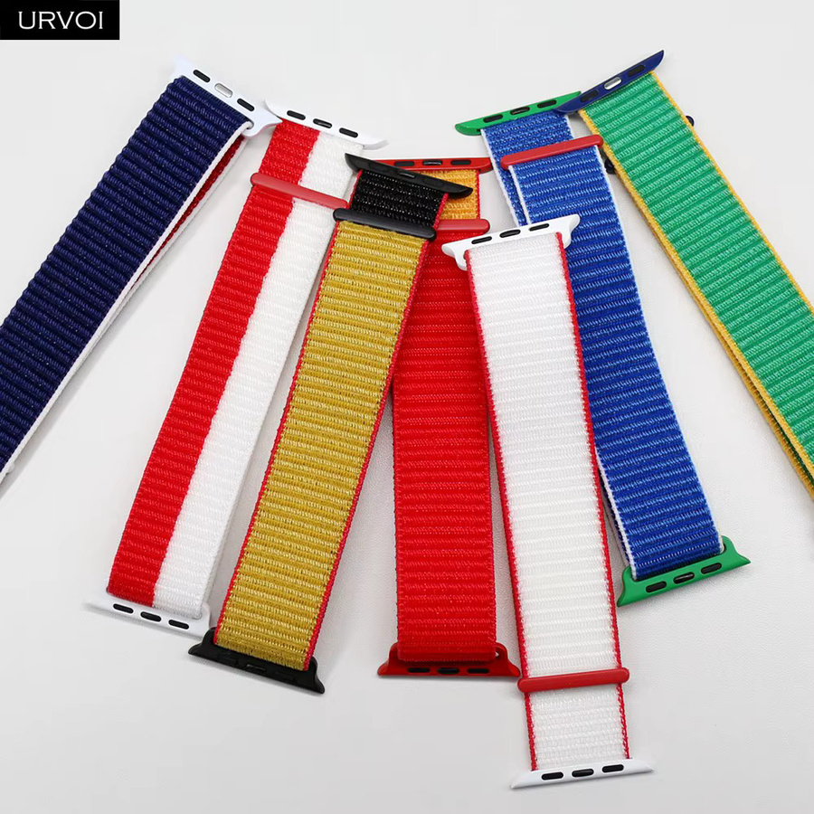 URVOI Uhrenarmband Nylon, Klettverschluss, 46 mm, 49 mm - Bild 1