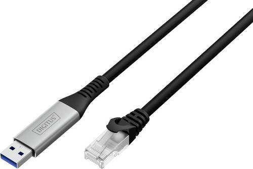 Digitus USB 3.2 Gen 1 auf RJ45 Ethernet Adapterkabel, 1 Gbit/s, Schwarz, 10 m - Bild 1