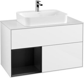 V&B Waschtischunterschrank Finion 100 in Weiß lackiert, B/T/H: 100 x 50,1 x 50,1 cm - Bild 1
