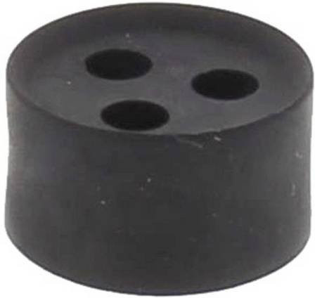 Wiska Mehrfachdichteinsatz MFD 20/03/055 schlagfest mit Zugentlastung M20 aus Kunststoff in Schwarz RAL 9005 25 Stück - Bild 1