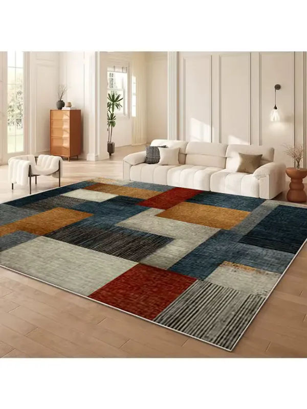 RAKKS Wohnzimmerteppich in Multicolour mit geometrischem Design, moderner Retro-Optik und pflegeleichter Oberfläche - Bild 4