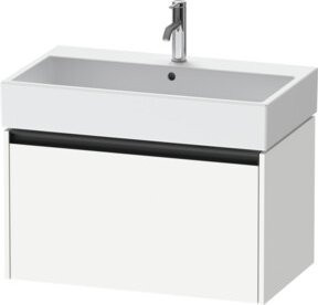 Duravit Waschtischunterschrank Ketho.2 in Weiß mit einem Auszug, wandhängend, B/T: 78,4 x 46 cm - Bild 1
