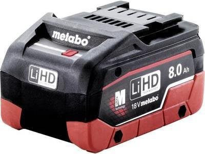 Metabo LiHD Akkupack mit 8Ah Kapazität in Schwarz-Rot - Bild 1