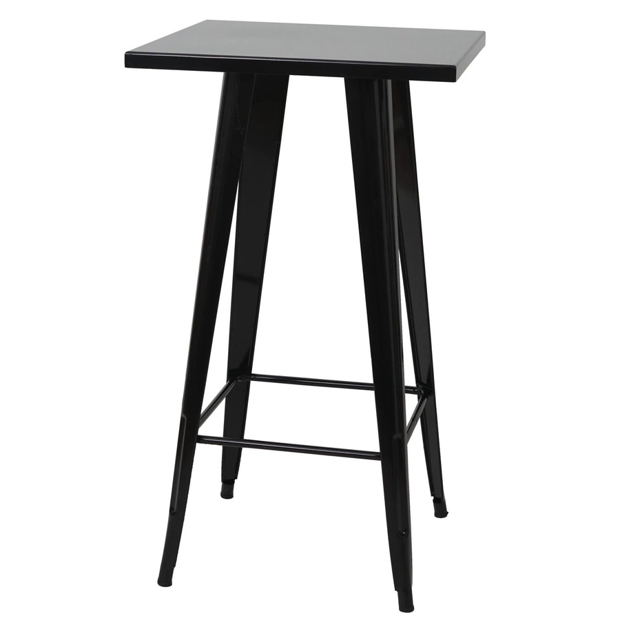 CHEFGASTRO Stehtisch in Schwarz im modernen Industriedesign aus Metall, B/T/H: 105 x 60 x 60 cm - Bild 2