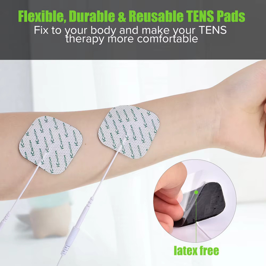 Hailicare Elektrodenpads, 10 Stück, selbstklebende Gel-Elektrodenpflaster, Unisex - Bild 3