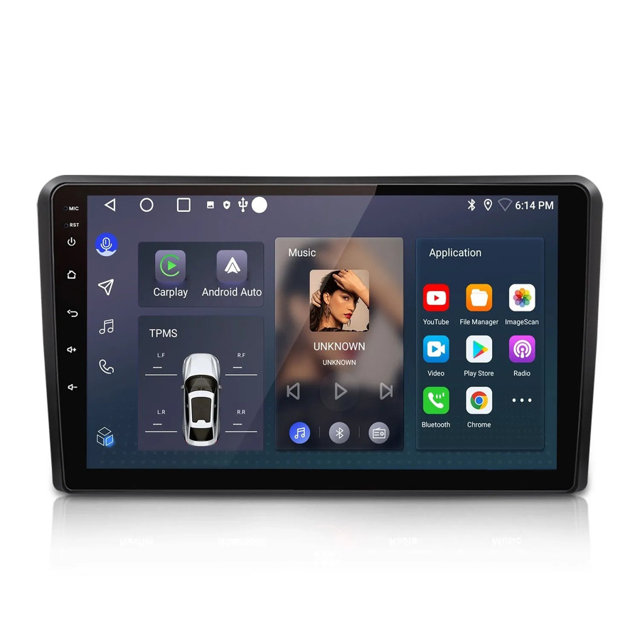 Junsun Autoradio für Audi A3 S3 RS3 mit Bluetooth, Wi-Fi und GPS in Schwarz (9,0 Zoll) - Bild 2