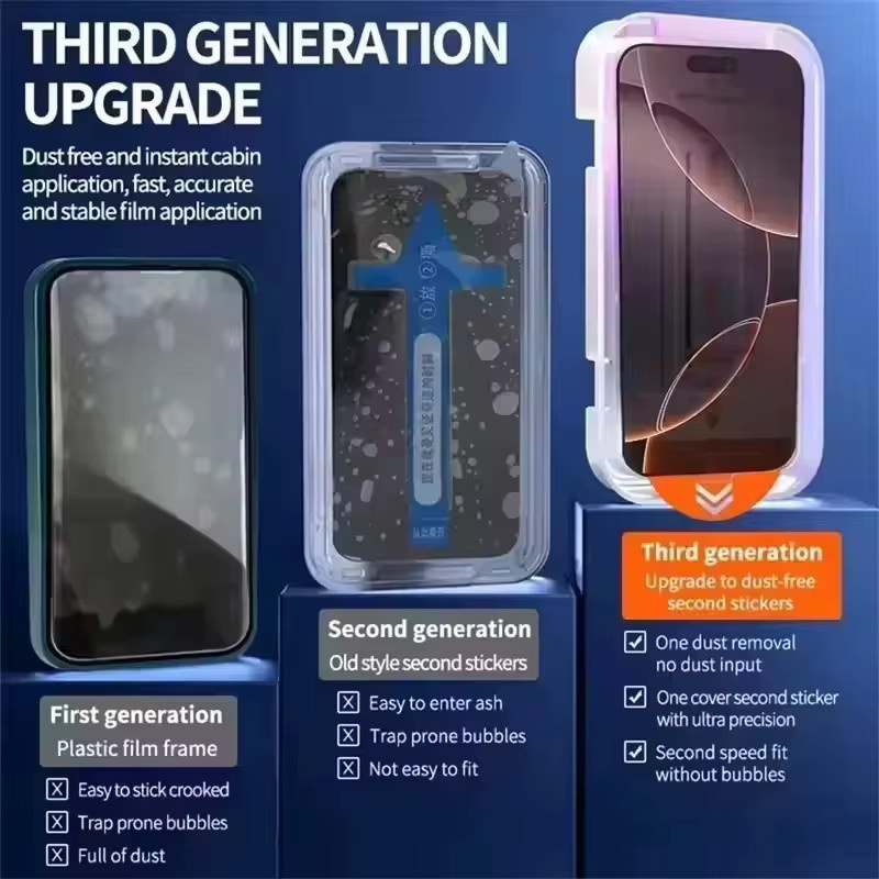 Samsung Panzerglas Displayschutzfolie mit HD Fingerabdruck-Entsperrung, transparent, für S26 Ultra, S25, S24, S23, S22, A56, A55, A54, A53, A52, A36, A35 - Bild 4