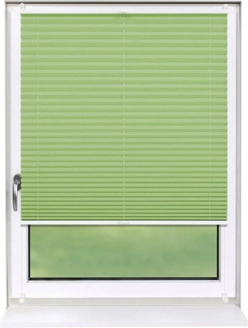 Deco-Raum Plissee Basic Klemmfix in Grün, blickdicht, B: 60 cm, H: 150 cm - Bild 1