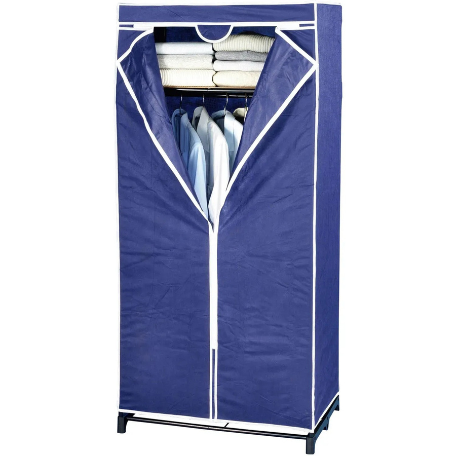Wenko Kleiderschrank Air mit Ablagefach, Dunkelblau, B/T/H: 75 x 50 x 160 cm - Bild 2