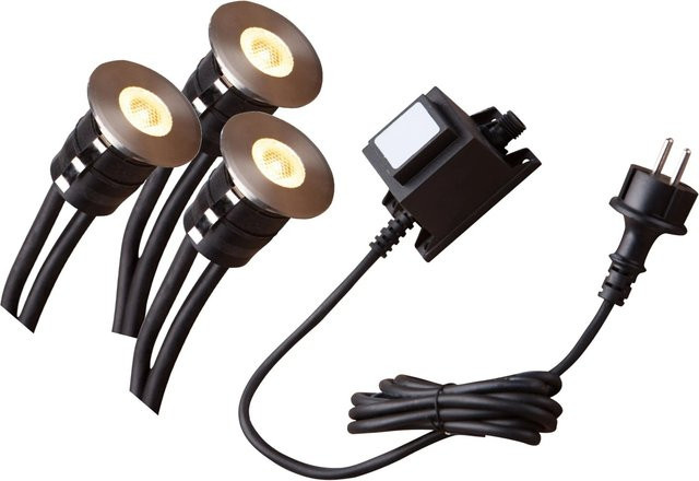 Heissner SMART LIGHT Starter-Set LED Decklights Warmweiss für Teich, Pool und Terrasse - Bild 1