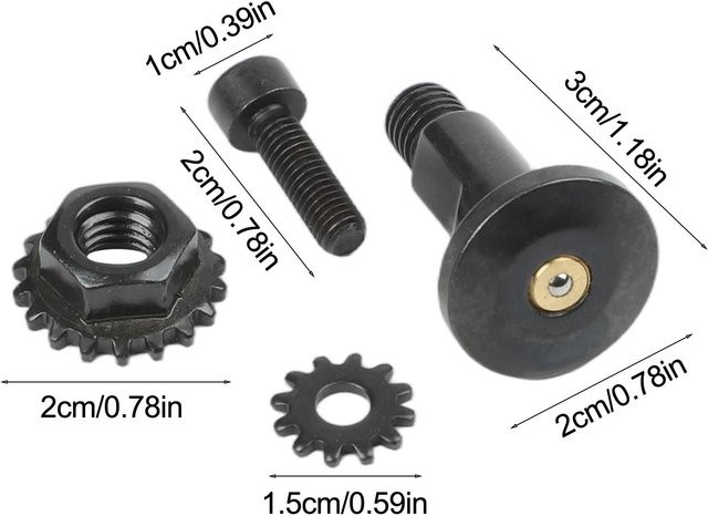 Astschere zum Schneiden von Schrauben mit Mittelwelle und Schloss von Industrial Commercial Giants in Schwarz - Bild 1