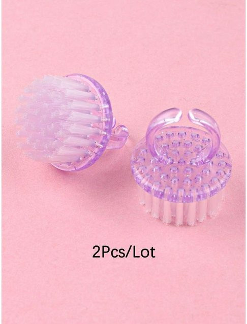 OTRESS Nagelpinsel, 2 Stück, violett, Unisex - Bild 1