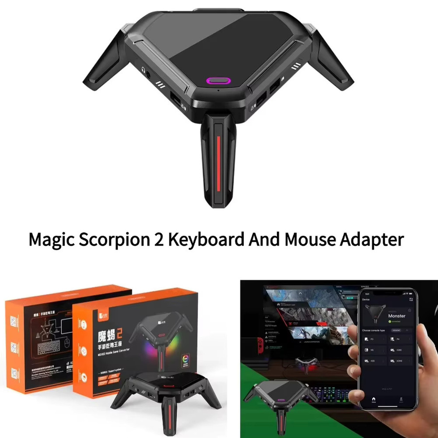 GAMWING Scorpion 2Pro Tastatur- und Mauskonverter mit 2000+Hz Mauspaket für Mobile Games in Schwarz - Bild 5